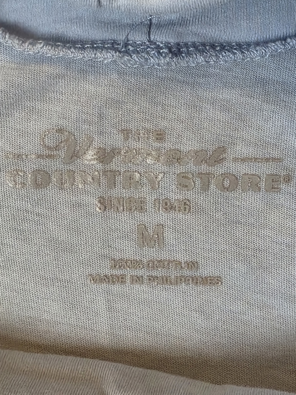 The Vermont Country Store Long-Sleeve Knit Turtleneck Nightgown Medium Blue - Picture 9 of 11